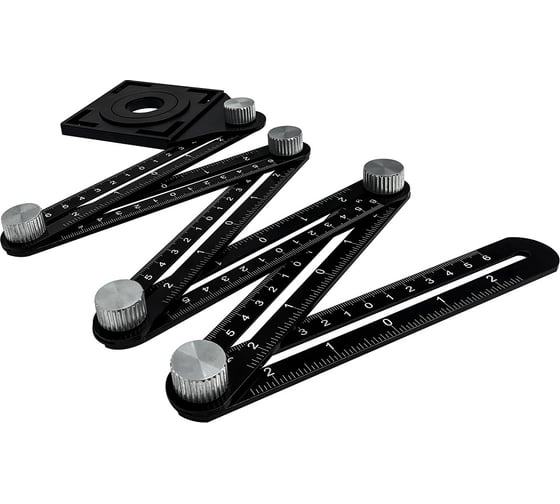 Линейка-шаблон vertextools для переноса отверстий на плитку 6 секций по 12см 3043-6-12