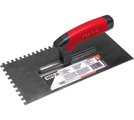 Гладилка (штукатурная) 130x260мм, зуб 10x10мм YATO YT-5204