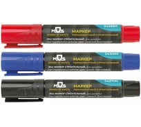 Перманентный строительный маркер MOS красный 04368М