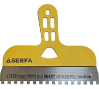 Шпатель Serfa зубчатый с пластиковой ручкой 25 см 8x8 916