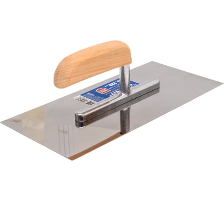 Нержавеющая гладилка Зубр "ПРОФЕССИОНАЛ" с деревянной ручкой, 130x280мм 0806_z01 0806_z01