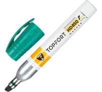 Маркер для агрессивной среды Topfort HD 850 зеленый, 3-7 мм, скошенный наконечник 1660279