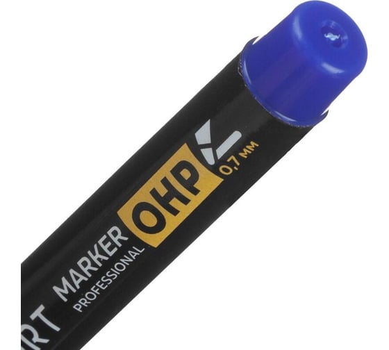 Маркер для глянцевых поверхностей Topfort OHP 0,7 мм синий 1660269