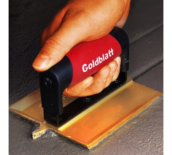 Инструмент для формирования кромки бетонных покрытий Goldblatt грувер из бронзы G06301
