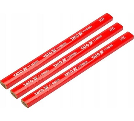Столярные карандаши YATO HB 3 шт. YT-692603