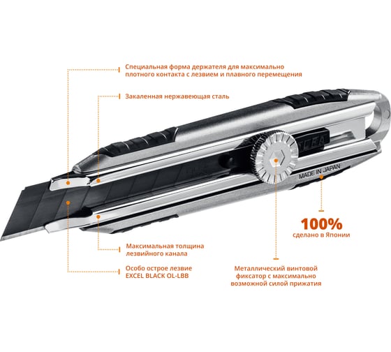 Нож OLFA X-design 18 мм OL-MXP-L