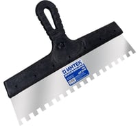 Шпатель Интек 350 мм, зуб 10*10, с пластиковой ручкой 8985