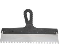 Шпатель Интек 350 мм, зуб 8*8, с пластиковой ручкой 8980