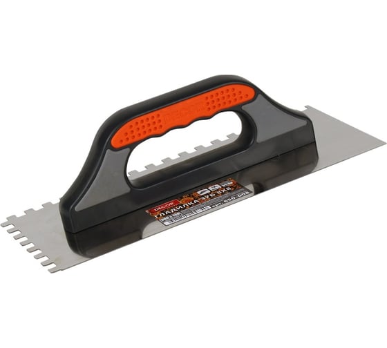 Гладилка DECOR 3k 300x130 мм нерж. зуб 8x8мм 650-008 11613160