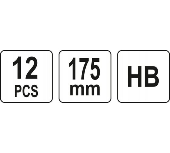 Карандаши YATO столярные HB 12шт YT-692612