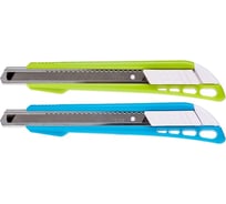 Канцелярский нож Hatber BRAVO 9 мм, AUTO-LOCK металлические направляющие, в блистере, 24 шт. в упаковке 060161