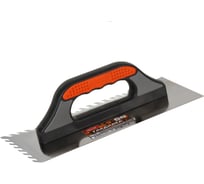 Гладилка DECOR 3k 300x130 мм нерж.зуб косой 0,7 мм 650-111 11613165
