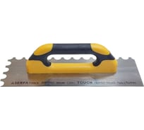 Гладилка Serfa волнообразная зубчатая с пластмассовой закрытой ручкой 35 см touch 293