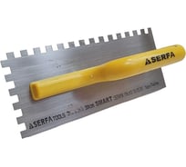 Гладилка Serfa зубчатая с пластмассовой ручкой 30 см 10x10 smart 223