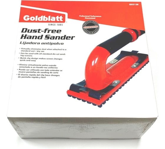 Тёрка для шлифовки вручную с пылеотводом Goldblatt G05138