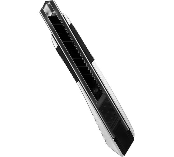 Нож vertextools profi 18 мм, автоблок, al-корпус, tpr, лезвие sk5 0044-18-7