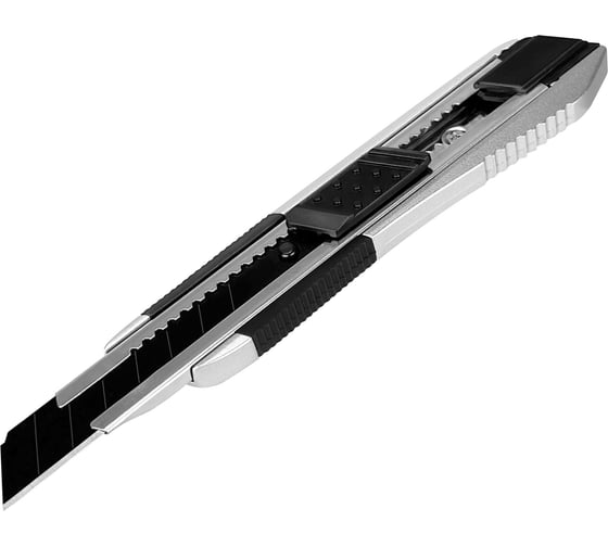 Нож vertextools profi 18 мм, автоблок, al-корпус, tpr, лезвие sk5 0044-18-7