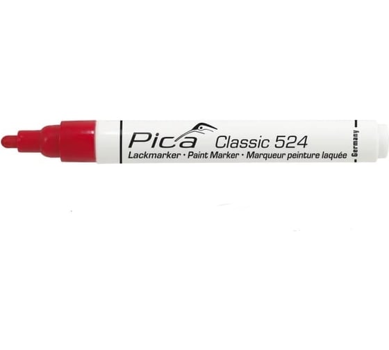 Маркер строительный PICA Classic (красный) 524/40