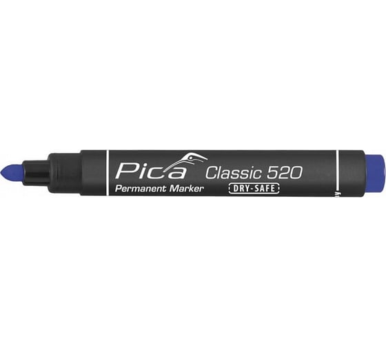 Маркер перманентный PICA синий Classic Dry Safe 520/41