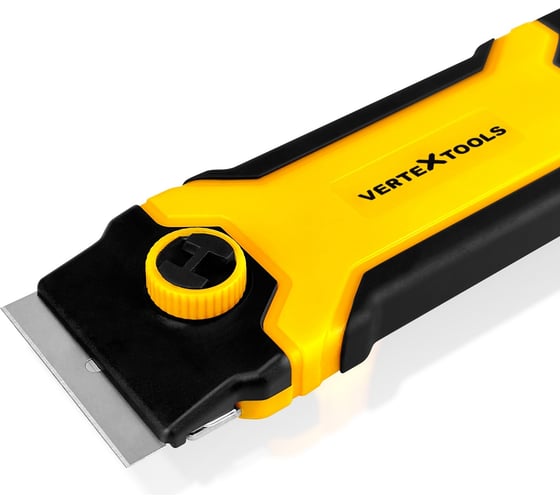 Скребок vertextools универсальный profi механизм быстрой замены, tpr/abs, комплект 5 лезвия 0029-18-5