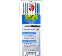 Набор грифелей PICA 3 синих, 2 белых, 3 зеленых, в пенале 4040