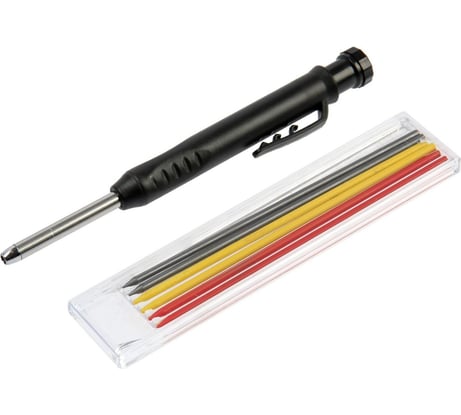 Механический карандаш с набором грифелей ТУНДРА 6 штук, разноцветные 9953718