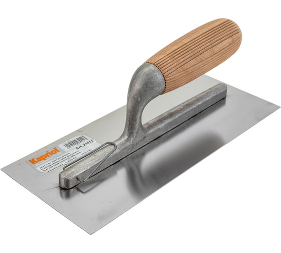 Плоская гладилка Kapriol с деревянной ручкой 12x28 см, нерж.сталь 23011