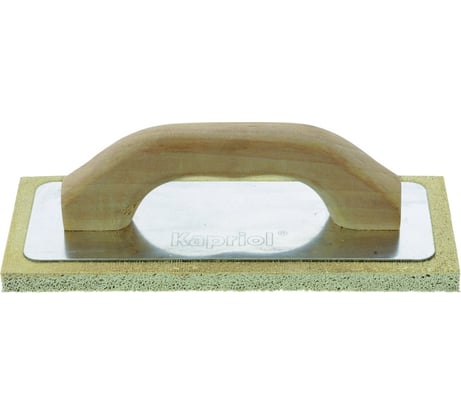 Штукатурная терка Kapriol с твердой губкой, 14x21 см, деревянная ручка 23050