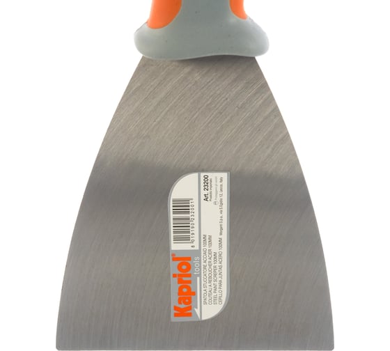Шпатель Kapriol полужесткий 100 мм, закаленный, с ручкой Progrip 23200