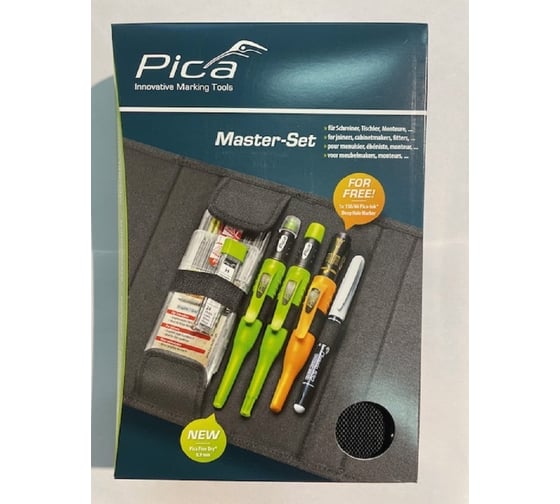 Набор карандашей и маркеров PICA Master-Set Joiner 7 шт. в чехле 55010