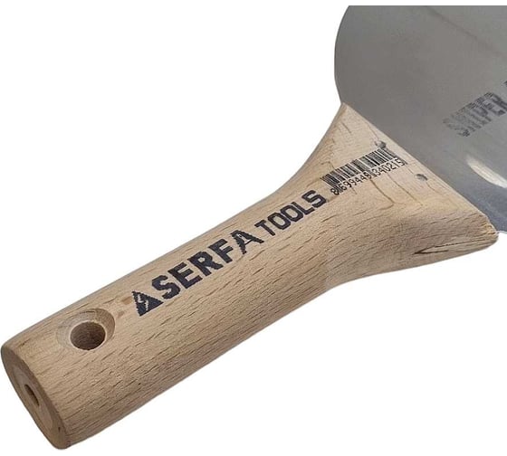 Шпатель Serfa с деревянной ручкой, 18 см КОД 0 21
