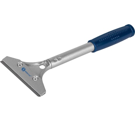 Скребок КОБАЛЬТ строительный, для малярно-штук-х работ, лезвие 100мм, длина рук-и 200 мм, алюм.корпус, блистер 916-677