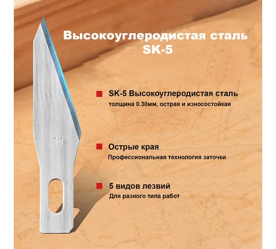 Набор прецизионных ножей для фигурной резки и рукоделия Ezarc 25122