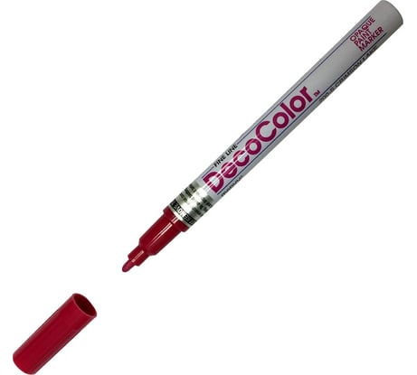 Лаковый маркер MARVY UCHIDA с круглым наконечником 1-2мм алый CRIMSON LAKE MAR200/46