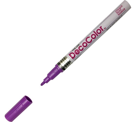 Лаковый маркер MARVY UCHIDA с круглым наконечником 1-2мм ярко-пурпурный HOT PURPLE MAR200/79 1