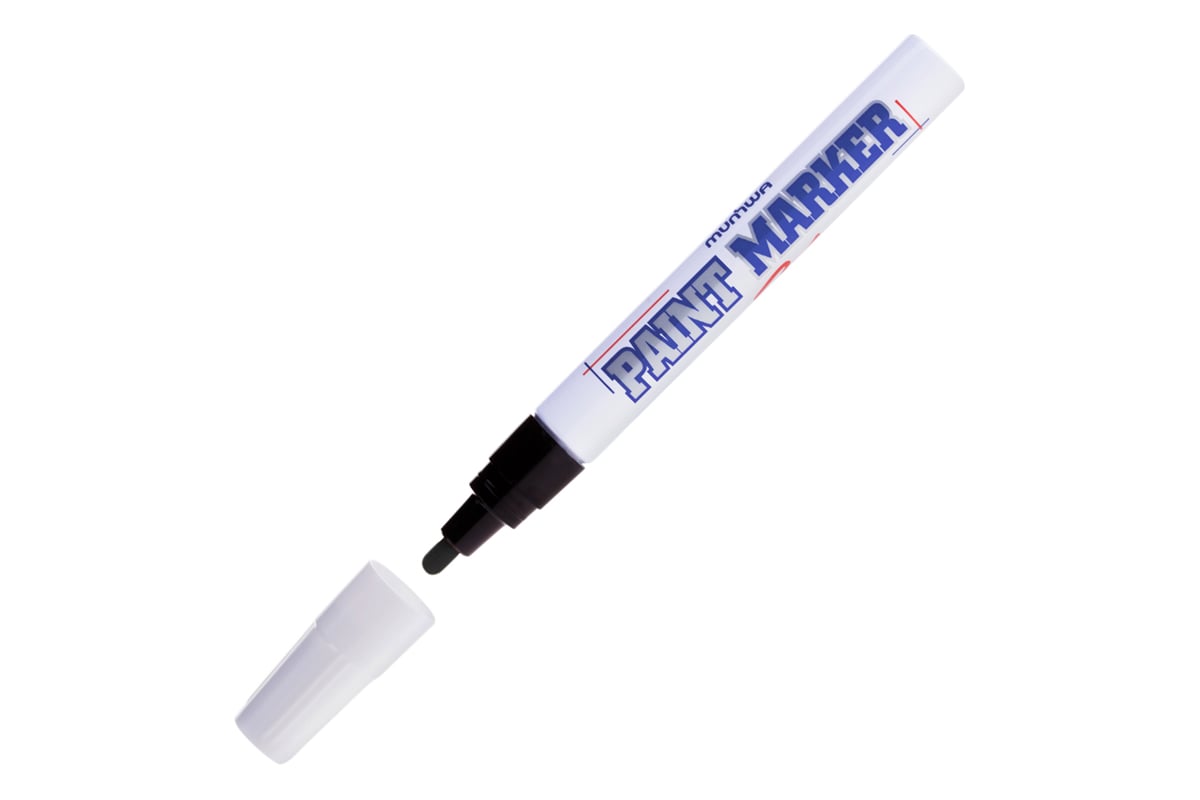 Маркер-краска MunHwa PAINT MARKER, черная, 4мм 302753 Б0048389 ...