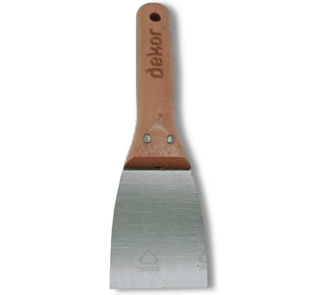 Малярный шпатель DEKOR 60 мм деревянная ручка 001