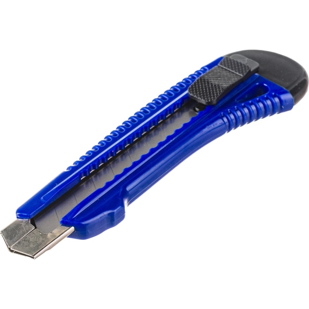 Нож технический WELDER усиленный 18 мм Синий (лезвия 8 секции) НТУ-С ...