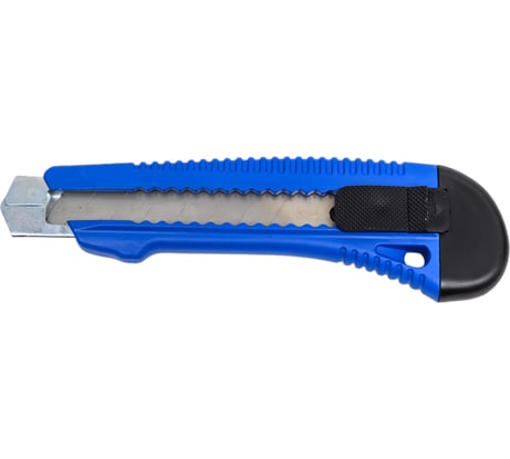 Нож технический WELDER усиленный 18 мм Синий (лезвия 8 секции) НТУ-С