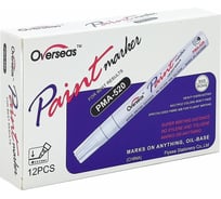 Маркер-краска PLAZWELD белый PMA-520, 12шт PMA-520W