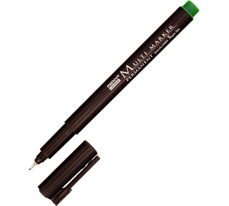 Перманентный маркер MARVY UCHIDA Multi Marker для письма по всем поверхностям 0,3-0,5мм зеленый MAR2600S/4