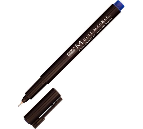 Перманентный маркер MARVY UCHIDA Multi Marker для письма по всем поверхностям 0,3-0,5мм синий MAR2600S/3