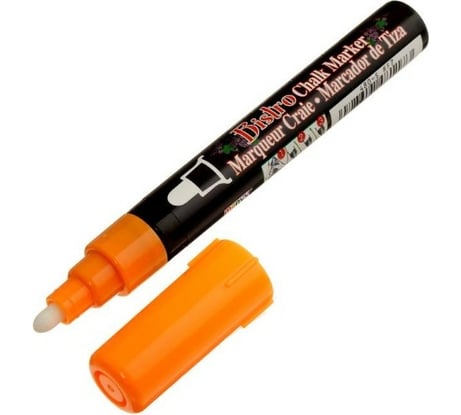 Меловой маркер для стекла MARVY UCHIDA 1 мм белый MAR482S/0