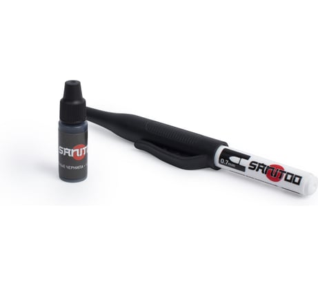 Маркер для отверстий Sanitoo PRO заправляемый черный 3046