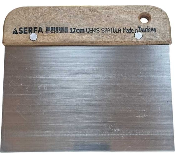 Шпатель широкий деревянная ручка Serfa 17 см 0093