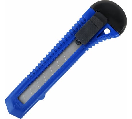 Канцелярский нож Staff Everyday 18 мм, фиксатор, матовый корпус ассорти, упаковка с подвесом 238179