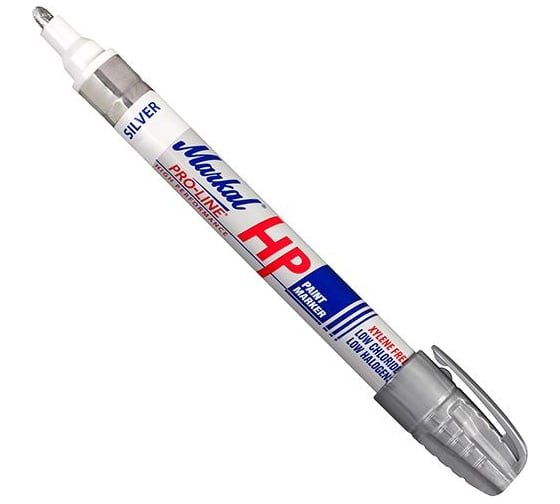 Маркер для замасленных поверхностей Markal Pro-Line HP, 3 мм, серебряный 96967