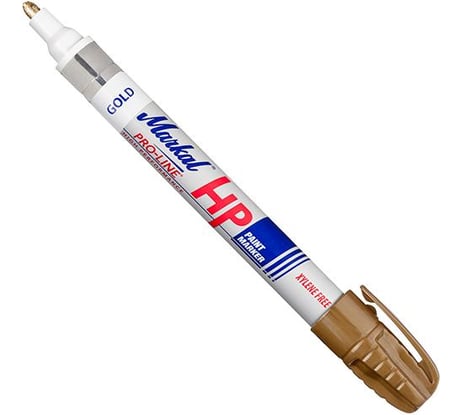 Маркер для замасленных поверхностей Markal Pro-Line HP, 3 мм, золотой 96972