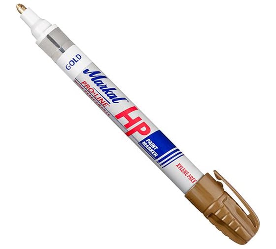 Маркер для замасленных поверхностей Markal Pro-Line HP, 3 мм, золотой 96972