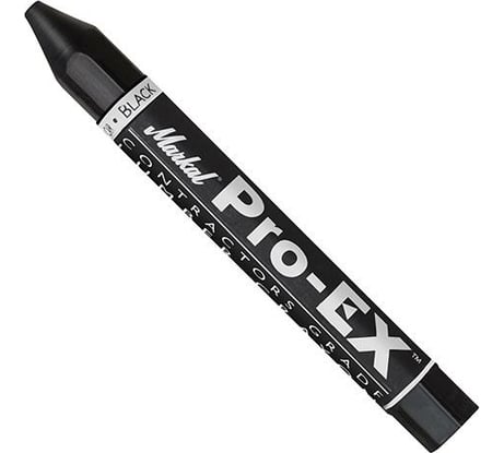 Восковой строительный мелок Markal Pro-EX универсальный, чёрный 80383